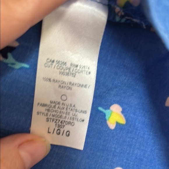 Splendid Blue and Yellow Relaxed Sleeveless Tank Top - Picture 3 of 4